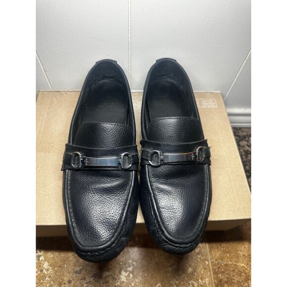 Cole Haan Black Leather Buckle Men's Size 9.5 Loafer